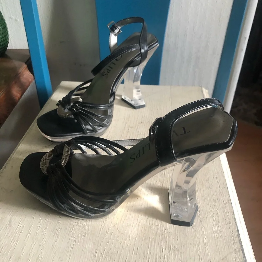 Vintage Lucite Platform Sandals